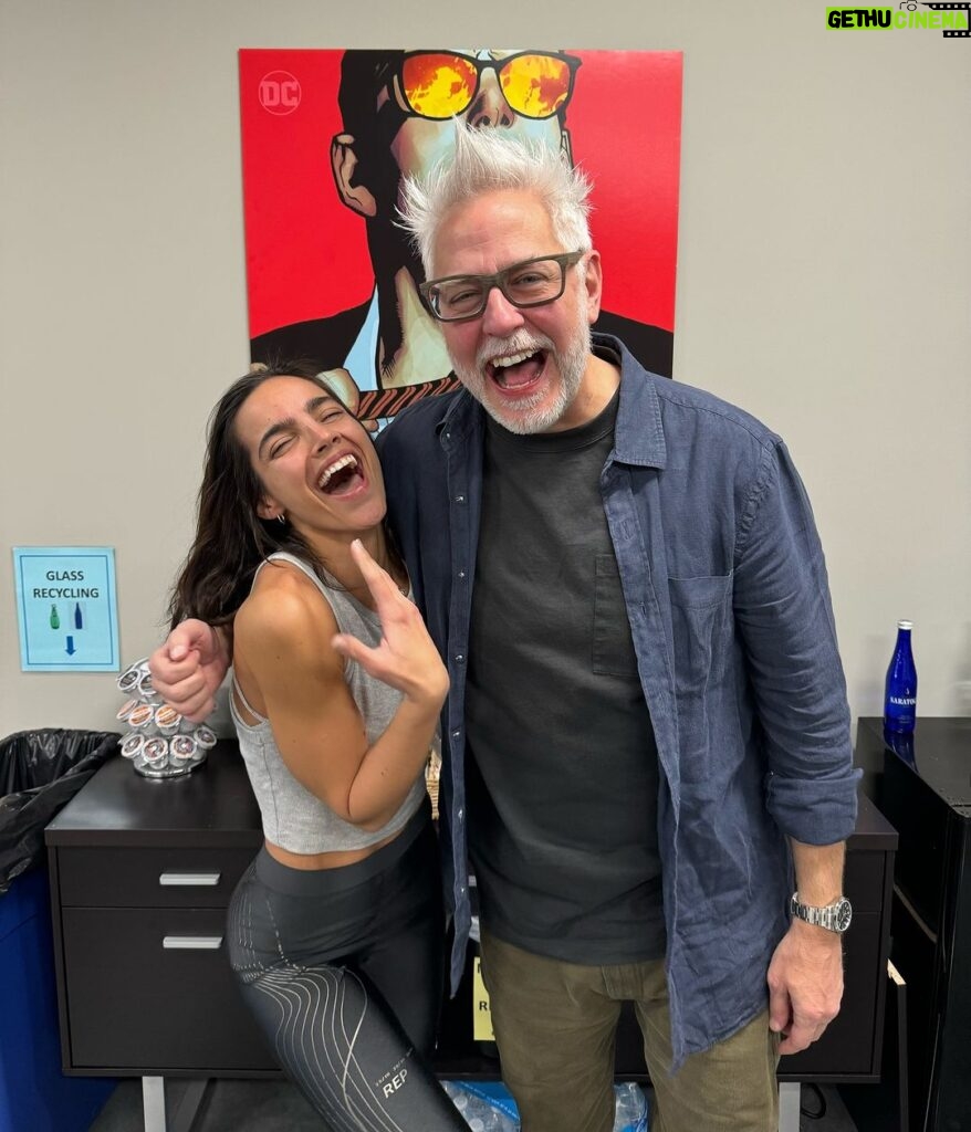 James Gunn Instagram - With the Engineer herself, @thefaria, in town for stunts and costume fittings for Superman. You guys are gonna love this character on screen!