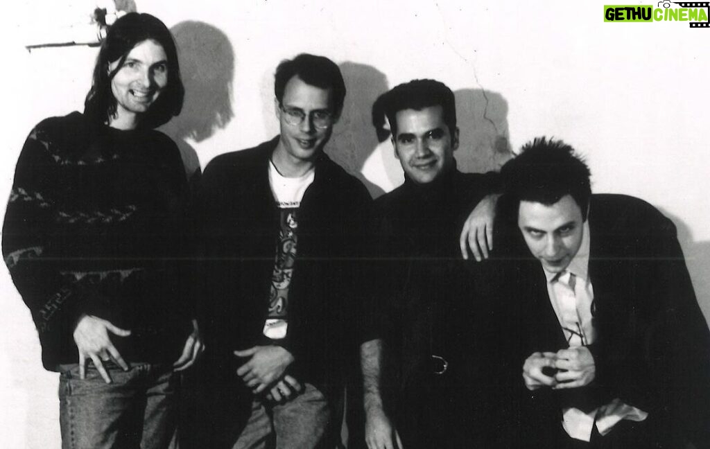 James Gunn Instagram - Around 1986-1989 I played in rock bands - The Icons, the PODS, and even a band called MOM, playing in bars throughout the Midwest and, for a time, Arizona. It was a difficult and sporadically joyous time in my life (in the first picture I’m standing in front of the house my bandmates and I all shared with our dog, Starla, named after our song). At the end of the day I loved writing music and performing but I realized my greater talents lied elsewhere and gave up playing music as my profession (although I still write a bit for various films and science fiction Christmas specials). But I still keep up with some of my former bandmates, such as James Lang, Dino English, and Mike Meitner from the Icons (last photo). They’ve recently remastered our one and only album and put it up on all music platforms. You can listen from the link in my bio. #TheIcons @richarddinoenglish @mikemeitner