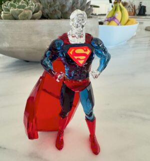 James Gunn Instagram - Unexpected start gift - a @swarovski #Superman. Like the Mego action figure I had as a kid, only crystal.