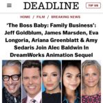James Marsden Instagram - We’ve got a BOSS BABY 2 on the way! Excited to be on board this one for @dreamworks #bossbaby2