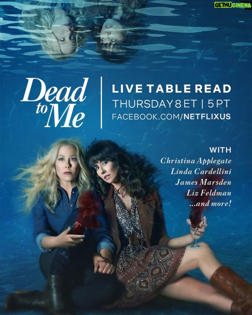 James Marsden Instagram - Join us LIVE tonight at 8e/5p for a table reading of @deadtome with #christinaapplegate @lindacardellini @thelizfeldman and more to raise money for @wckitchen. Come hang!