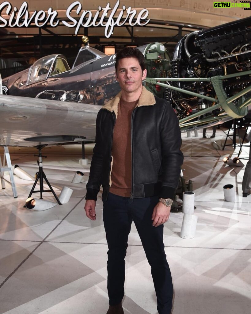 James Marsden Instagram - Honor to meet the pilots flying around the world in the single engine #silverspitfire. First time ever for this legendary aircraft to make the round-the-world trip! Thank you again @iwcwatches for having me. #iwcsihh #sihh2019