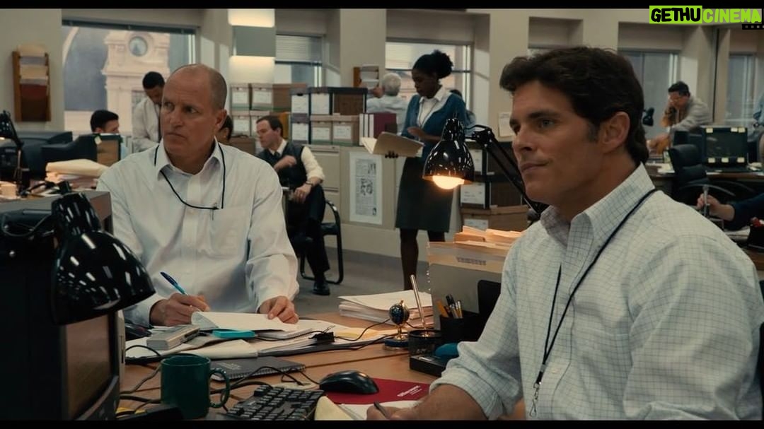 James Marsden Instagram - Loved working with @woodyharrelson on this one. #ShockAweMovie is in theaters and on @iTunes TODAY! Link in bio to get your tickets now!