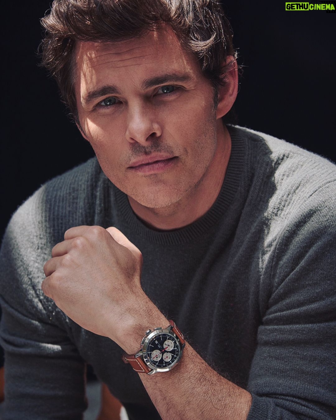 James Marsden Instagram - Happy to share with you the custom watch I designed with my good friends at @iwcwatches! This is the very first custom Ingenieur Chronograph ever created using their new IWC configurator tool. Click on the link in bio to read more about the process and how the new IWC configurator works! #iwcingenieur