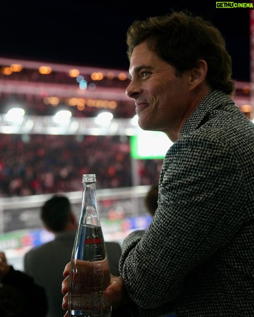 James Marsden Instagram - F1 Vegas! Hydrating in the paddock with @evianwater #ad