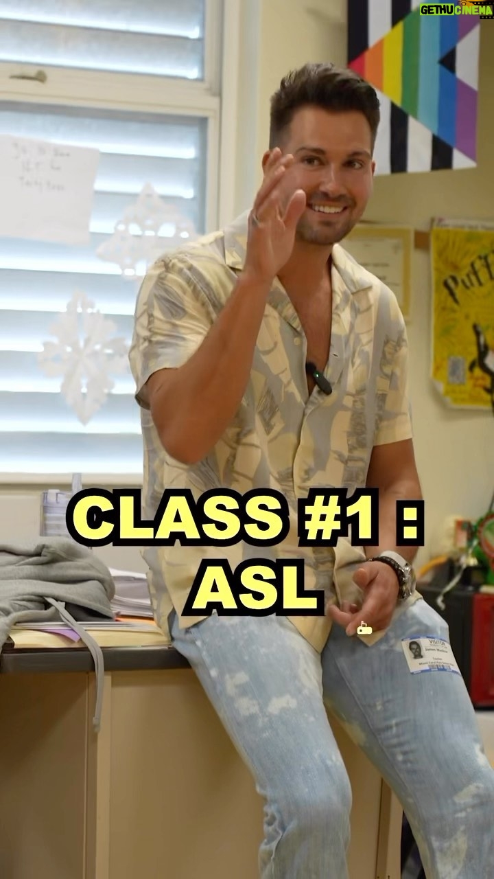 James Maslow Instagram - I was indeed a substitute teacher at Miami Coral Park Senior High last week! Admittedly I didn’t have much to contribute to calculus, HOWEVER I was able to coach a scene study class, impart some basics of financial literacy and get to inspire hundreds of awesome kids to follow their dreams! Super cool day, and to all the teachers out there including my friend @nicholasferroni THANK YOU for all that you do. #teachersareawesome Miami, Florida