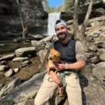 James Maslow Instagram - Much needed getaway camping in Greeter Falls TN. Where should we camp next?! 🏕️✨🫶🏻🐕