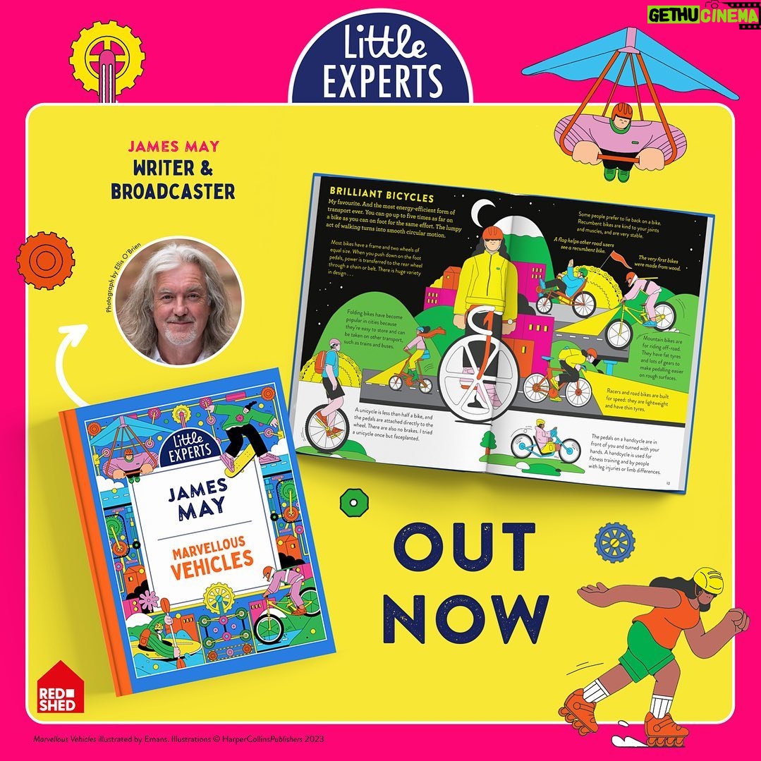 James May Instagram - My book is out. Not too many pages, large print, lots of pictures.