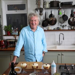 James May Instagram - I’ve made a cooking show for Amazon. Here I am with my signature ‘Inconsequential Trifle’. @primevideouk