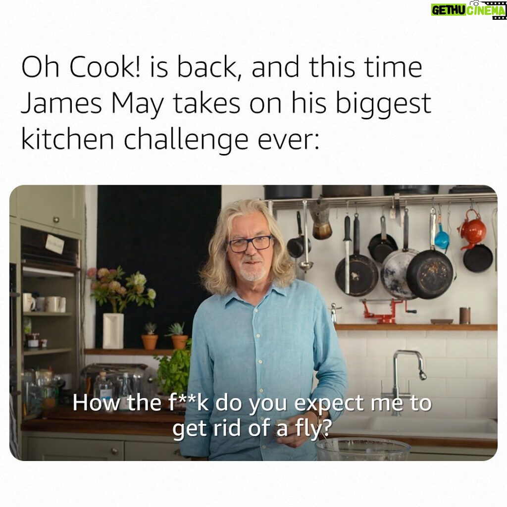 James May Instagram - I know what I'm doing this time...or do I? 🤔 Oh Cook! season 2 is out on @primevideouk now! 👨‍🍳
