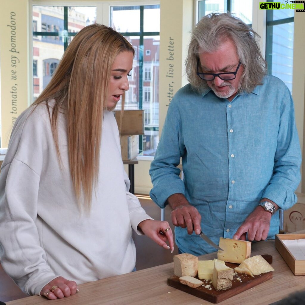 James May Instagram - behind the scenes filming some *cheesy* content with @jamesmaybloke and @gkbarry_ 🧀 📺 #OurManInItaly (July 15th) 🎭 #JamesMay