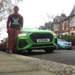 James McAvoy Instagram - Green means GO!!! Ive loved having this motor for the last six months. It’s turned heads and divided opinion in equal measure. As always thanks to @audiuk and the brill @tonyameli for this superlative #rsq3 ps. Merry Christmas and happiest of holidays to you all. #gifted #ad #giftednotpaid
