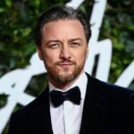 James McAvoy Instagram - Thanks so much to @giorgioarmani for my favourite red carpet duds of all time. Thanks as always to @tarahmakeup for the extensive rescue job…we Had a ball sitting with the always charming @preposulo and the @moncler table and @lizakoshy was a delight. The #britishfasionawards where a right good time. Thanks for having us. London, United Kingdom