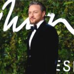 James McAvoy Instagram - Thanks so much to @giorgioarmani for my favourite red carpet duds of all time. Thanks as always to @tarahmakeup for the extensive rescue job…we Had a ball sitting with the always charming @preposulo and the @moncler table and @lizakoshy was a delight. The #britishfasionawards where a right good time. Thanks for having us. London, United Kingdom