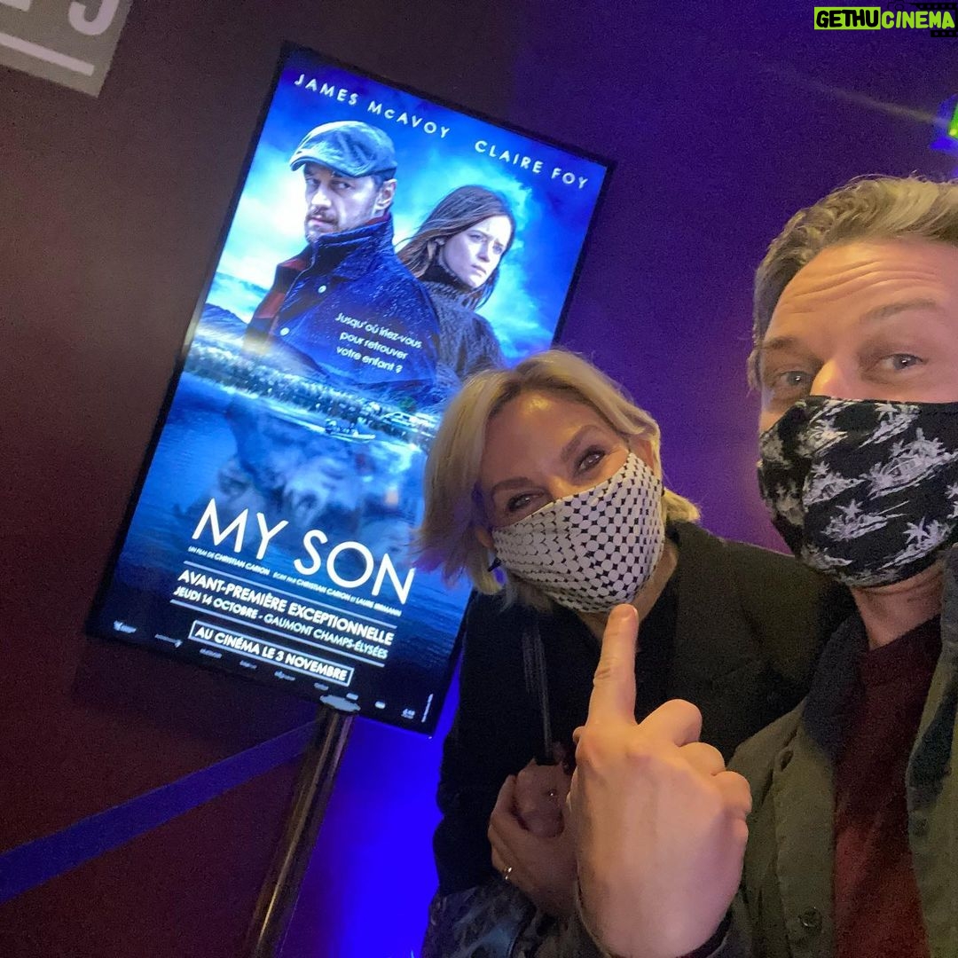 James McAvoy - 315.4K Likes - Great night out in Paris with these two. tara thanks for the make up,hair and that and #clairefoy thanks for the acting and that. Fun to be at a proper premier and intro out film to the French theatres. Mercy Paris! #myson #mysonfilm #intheatres