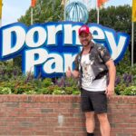 James McAvoy Instagram - What a brilliant day at @dorneyparkpr massive thanks to the park staff and in particular Ryan,Sophia,Matt and Bob who took care of myself and the family with the greatest of care and attention. Steele force is a class I’ve coaster of the modern age and we road another that was built 100 years ago and still provided all the thrills. Waterpark at the back end of the day was wicked!!!! #themepark #rollercoasters #coasters #waterpark #wildwaterkingdom