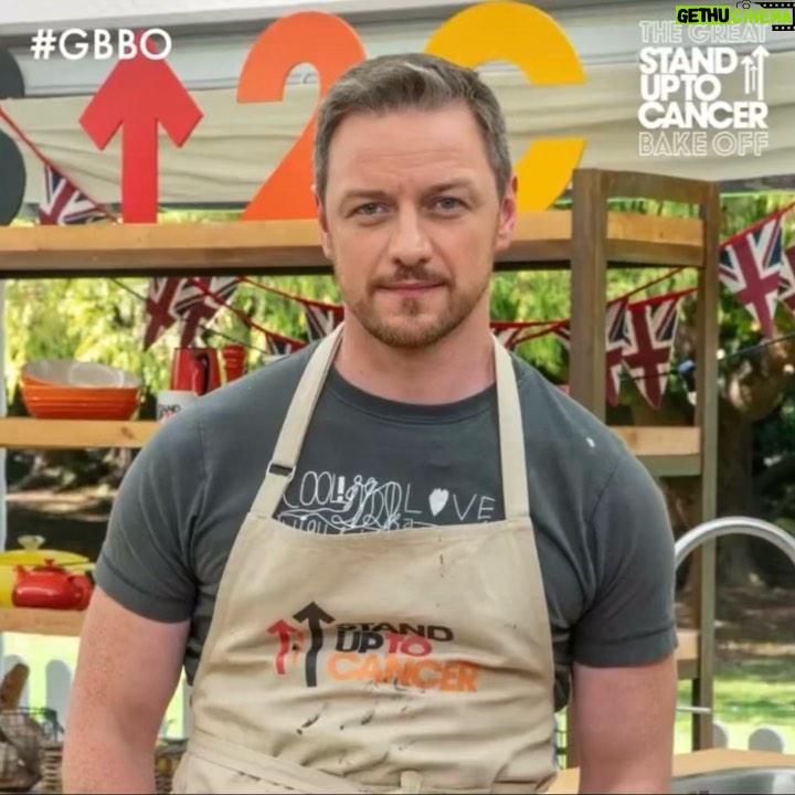 James McAvoy - 205.5K Likes - So Excited to be part of @britishbakeoff for @su2cuk ive been a fan for years and watched most seasons so it’s an honour to be baking for such a great cause. #greatbritishbakeoff #baking #standuptocancer #eatmytreats