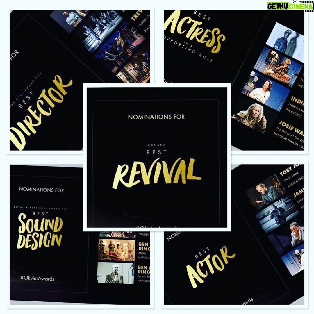 James McAvoy Instagram - See who wins on the 25th of October. Just Chuffed to be nominated and still so proud to have been a part of this excellent production,cast and the as always magnificent @jamielloyd @jamielloydco @evbarratt