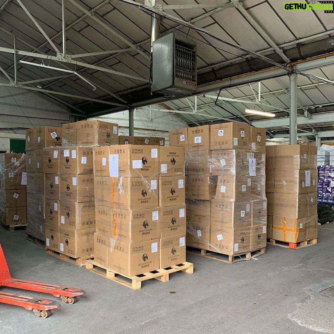 James McAvoy Instagram - Amazing work from @masksfornhsheroes ・・・ Apologies for being so quiet on our social media. We have been working very hard to set up regular supply chains! 400,000 type 2R surgical masks ready to be distributed to care homes and community health trusts. A further 100,000 is soon to arrive and another 500,000 has been taken to NHS Central. We have procured millions of items of PPE and will keep you updated over the coming weeks! #thankyounhs #socialcare #ppe #nhs