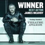 James McAvoy Instagram - Good evening from Rome. Unfortunately/fortunately Im doing a wicked film out here and eating a ton of incredible pasta but that said I was gutted not to be there at the evening standard theatre awards. I hope you all had a rare old time. What can I say? It was a pleasure,a test and an education. I loved this show and on a nightly basis I loved getting to be the massive,longing,angry,comic and fragile Heart that is Cyrano de Bergerac. To the audiences who we shared those laughs and silences with…to our cast and crew who we told that story with I say thankyou….simply put,we were together and that’s ultimately what theatre is,when it’s at its best. It was only ever that good though because of the incredible and surprising script from Martin Crimp and because Of the revelatory direction of Jamie Lloyd. it would not have been the gift that it was each night without these two legends. I share this award with those two and thank them both. Particular special mention to Jamie,with whom my relationship is without doubt the most significant and interesting I’ve had with a director yet. Jamie you’ve helped me be brave for over ten years now and I cannot wait to do the next one. to the evening standard awards I say a huge Thankyou and look forward to being in a room with you all again soon. I hope there was dancing post awards. All the very best and congrats to everyone nominated/awarded. James. #eveningstandardtheatreawards #jamielloydcompany #cyranowestend #theatre #westend London's West-end