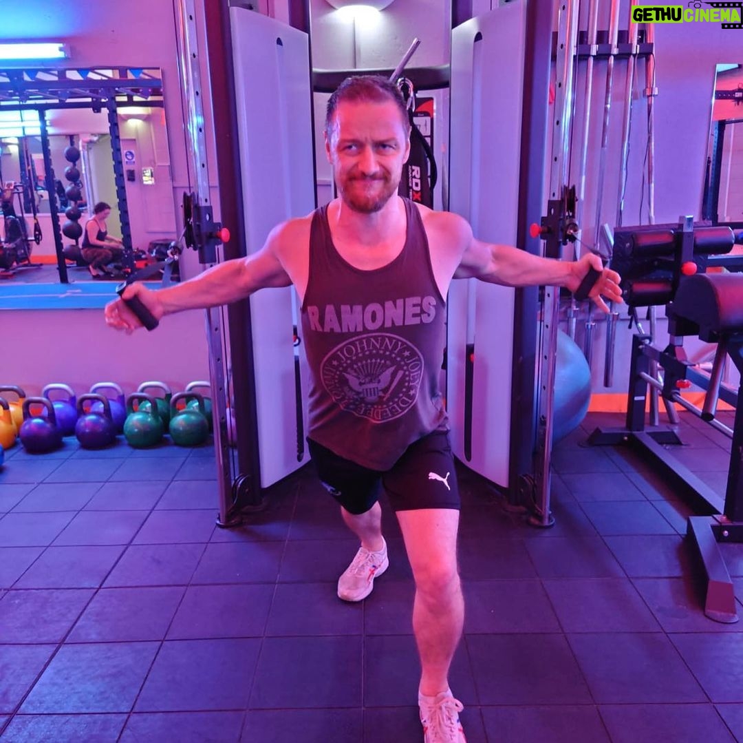 James McAvoy - 280.1K Likes - "GYMDEPENDENCE Day" I’ve missed @purefitnessshoreditch .If you’re in London then this GEM of a studio is open for bookings and free consultations. LINK IN BIO. Loads of room for socially distanced personal training. www.purefitnessshoreditch.com
#fitness #pt #personaltraining #purefitnessshoreditch #gymdependenceday (not a paid ad btw)