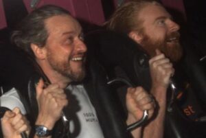 James McAvoy Instagram - What a great day at @hersheypark …massive thanks to Mack and Hector for showing us around and generally being great people. The entire crew had a blast!!!!
#themepark  #halloween  #darknightshersheypark