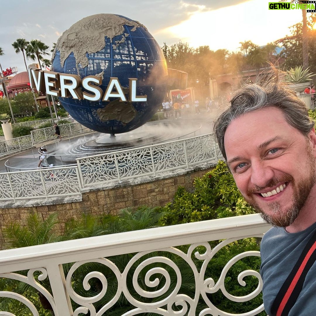 James McAvoy - 866.8K Likes - What an incredible day out for me and all the family at @universalorlando . Thank you so much for looking after us and giving us mild heart attacks by turns. “Thrilling”doesn’t quite do it justice. Loved it. Special thanks to Jimmy and Jeff. Two better guides you couldn’t wish for. #universalorlando #gifted