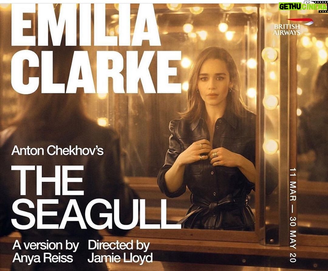 James McAvoy Instagram - Got@to see me old mate @jamielloyd production of #theseagull last night. Do yourself a favour,get yourself a ticket and see the brilliant @emilia_clarke make her cracking west end debut. Whole cast are brill!!! @jamielloydco Harold Pinter Theatre