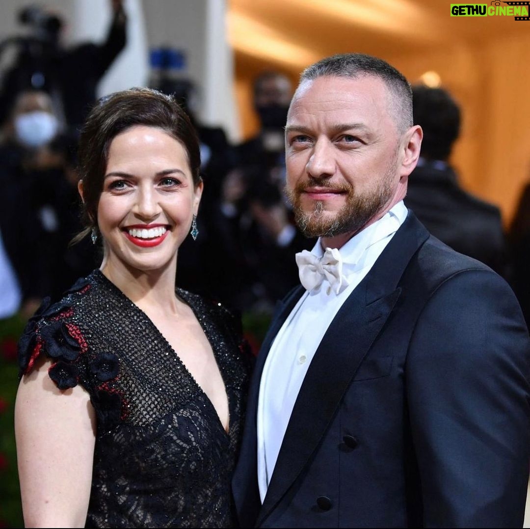 James McAvoy - 208.6K Likes - Huge thanks to the #metgala for the invite and to @giorgioarmani for dressing @lisalibs and I. And the grooming,Vincent from @armanibeauty you’re a gent @jennieredd you’re lovely. Thanks to @joelmullerdesign for my #cyrano themed bling.
