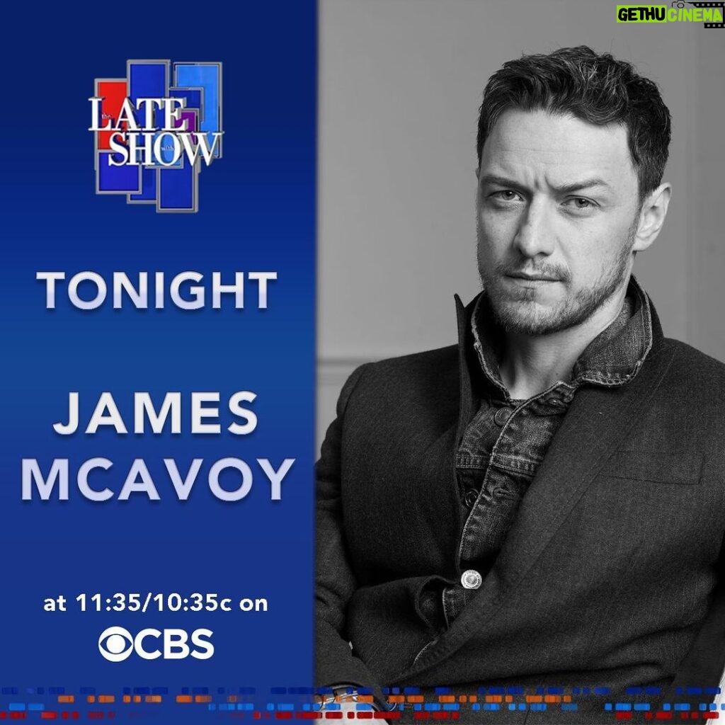 James McAvoy Instagram - Gonna be on @colbertlateshow tonight. Talking all things #cyrano and more. TICKETS IN BIO. @stephenathome #lssc Harvey Theater at BAM Strong