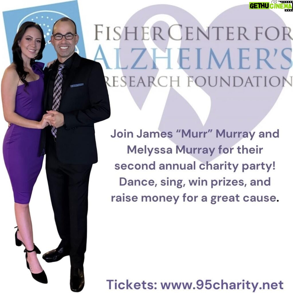 James Murray Instagram - Join Murr & Melyssa (in person or online) for a party on Saturday, Oct. 7th in Montclair NJ to help raise money for the Fisher Center for Alzheimer's Research! It'll be an amazing night of music, dancing, comedy, surprise guests, great giveaways and an incredible live auction (with items such as a visit to the set of Impractical Jokers and a guitar signed by TAYLOR SWIFT!), followed by a great after party! You can get tickets for the event here: www.95Charity.net Can't attend in person? No problem! Get a virtual ticket and you can still participate in all the amazing live auctions! All proceeds go to the Fisher Center for Alzheimer's Research.