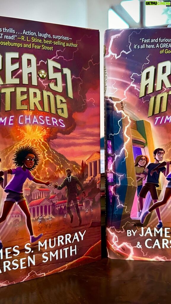 James Murray Instagram - It's finally arrived! Watch the unboxing of our brand new children's book AREA 51 INTERNS: TIME CHASERS here! The book is hysterical and action-packed, and you and your kids will love it! GET AN AUTOGRAPHED COPY here right now: www.Area51Novel.com