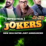 James Murray Instagram - So many great new cities on the Impractical Jokers LIVE Tour! Pre-sale begins today (Wednesday) at 10am local (Passcode: IJDRIVE). Cities include Highland CA, Las Vegas, Tempe, Hollywood FL, Tampa, Cincinnati, Youngstown OH, Foxwoods CT, Atlanta, Mobile AL & more to be announced! Get your tickets here: www.ImpracticalJokersLive.com