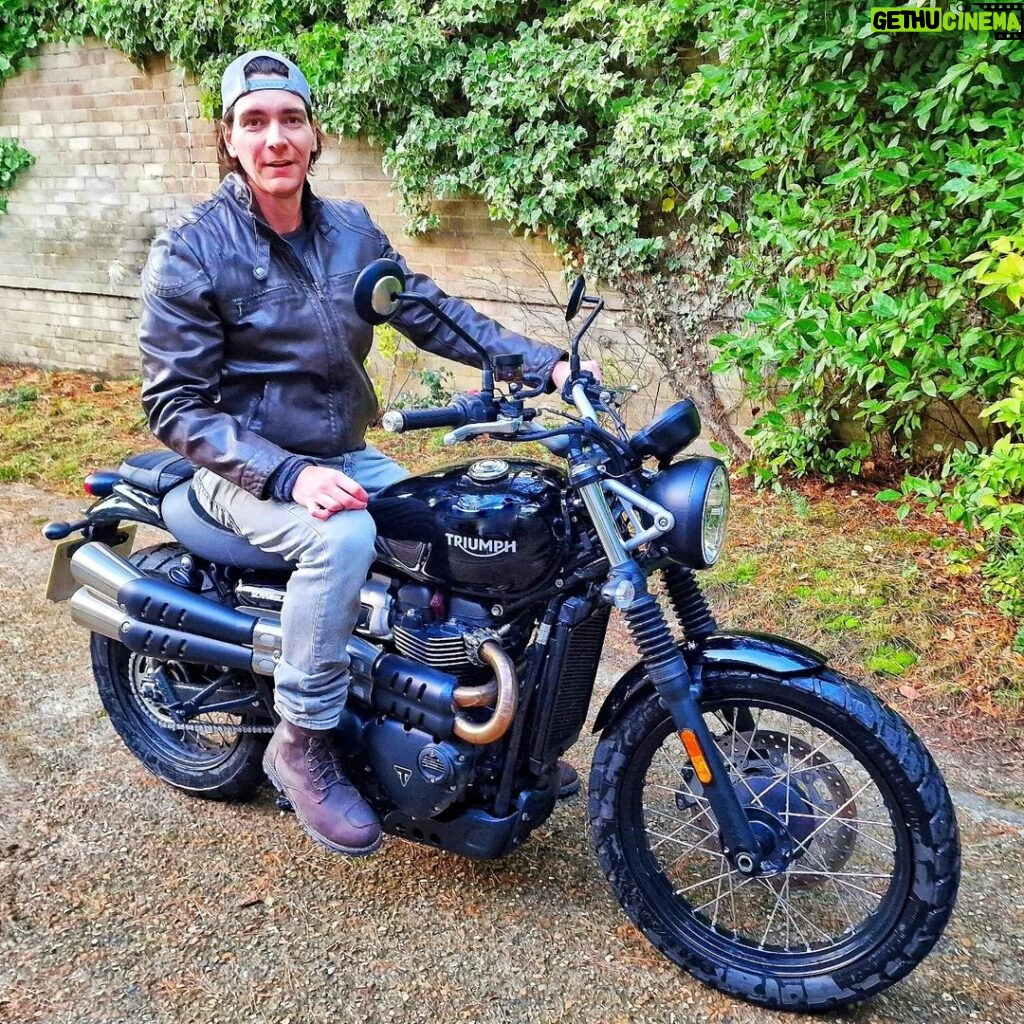 James Phelps Instagram - "A Long Ride is the Answer to a Question You Will Soon Forget!” #triumph #scrambler #scrambler900 #motorcycle #bonneville #adventure