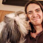 James Phelps Instagram - Monday kisses.. Tonto was very happy with England winning the first game of the world cup. #beardie #dogsarethebest