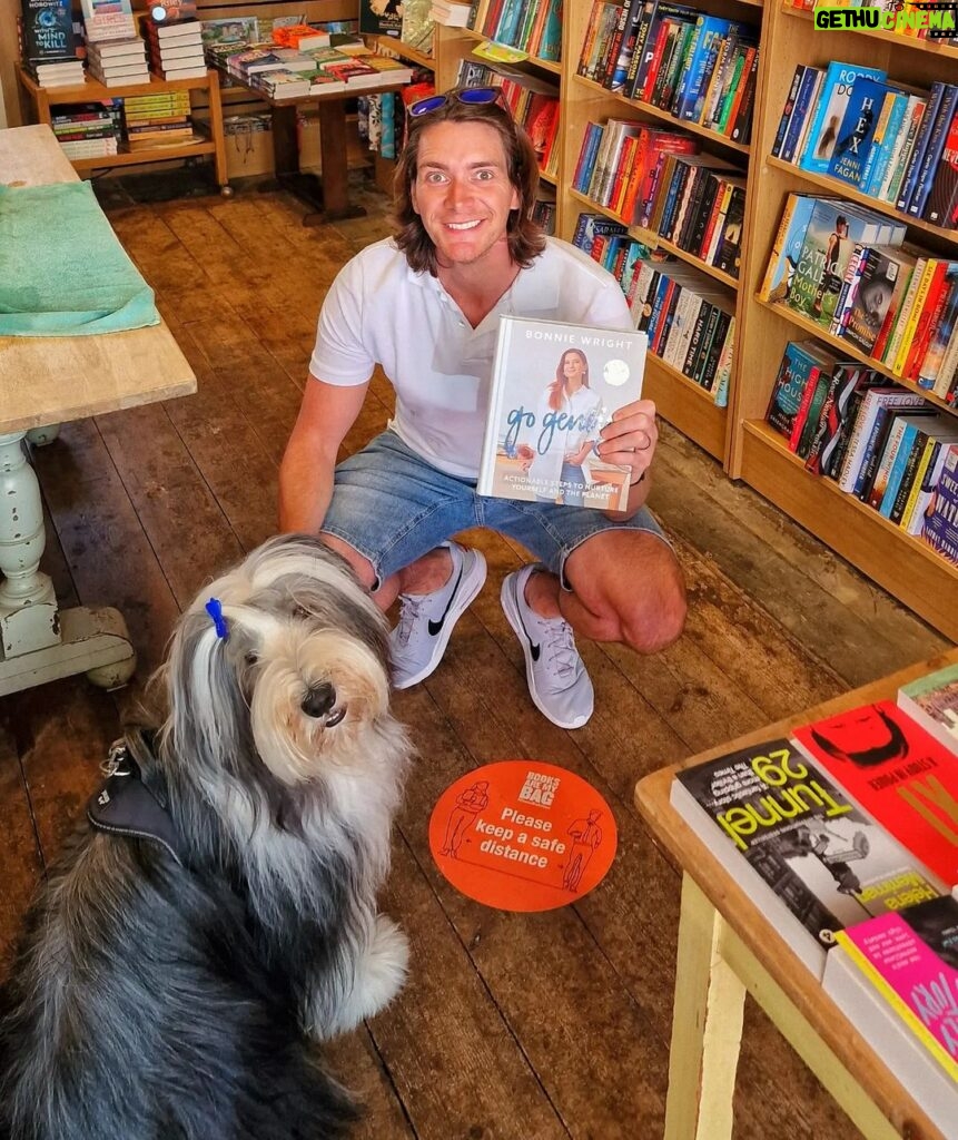 James Phelps Instagram - Been looking forward to reading this for a long time. HUGE congratulations @thisisbwright on #GoGently , very proud! Out now at all good book stores (this one is awesome). Tonto approved too. 🐶📖🤙