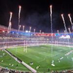 James Phelps Instagram - Hanging around at the @optusstadium We saw the State of Origin game yesterday and head you can hang off the roof of the stadium...so we did! #theozoneperth #wa #yesIHadALittleHeadRush Optus Stadium