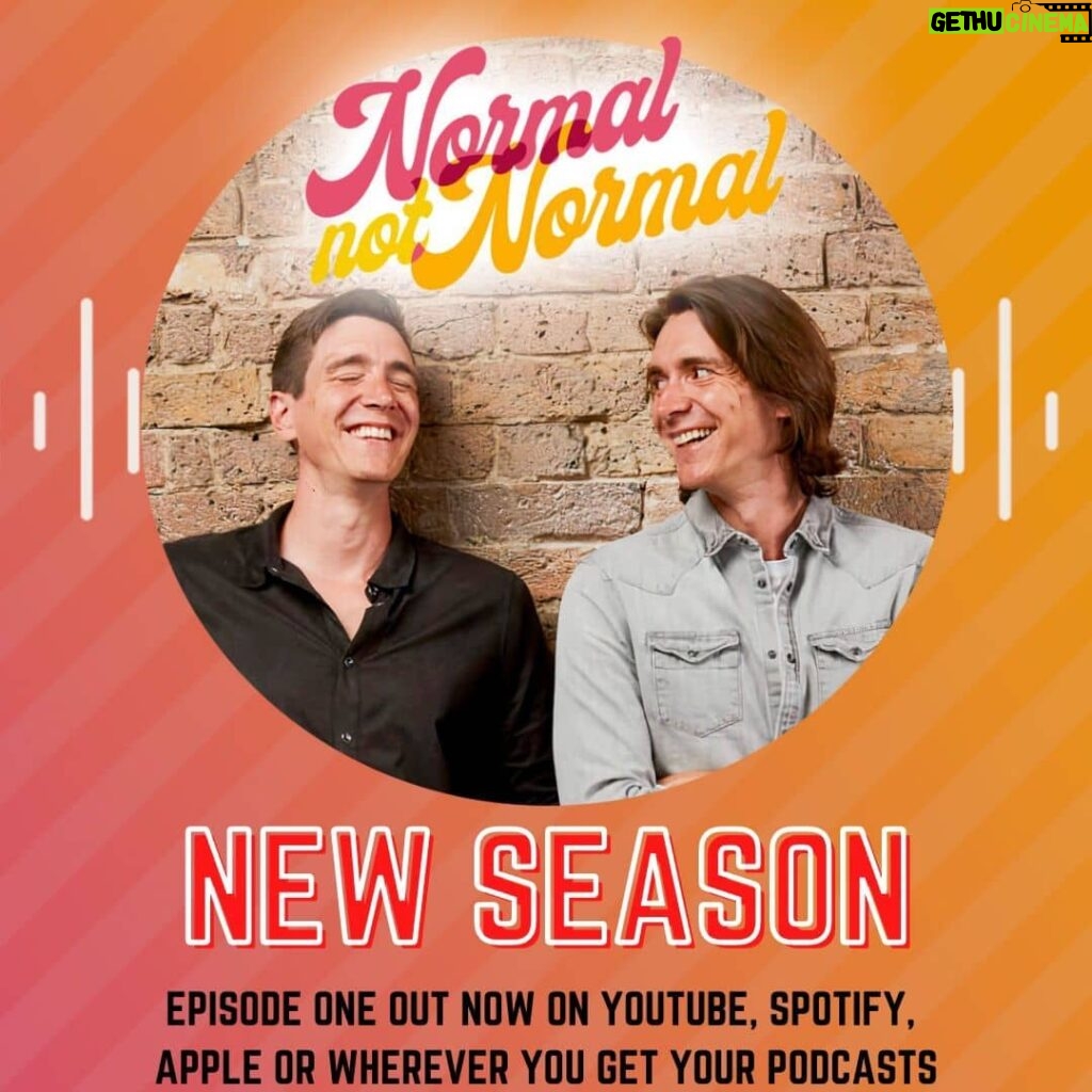 James Phelps Instagram - We're back! The new series of Normal Not Normal Episode 1 is now out wherever you get your podcasts @spotify @applemusic. Also on @youtube #Normalnotnormal #podcast #DidYouKnow #banthedrum #hashtagforthesakeofit