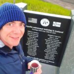 James Phelps Instagram - In thr 1960s quite a few of the Apollo astronauts who would go onto walk on the moon stayed and trained in and around Húsavik in Iceland, there is this little monument to show this. The space nerd in me needed to check it out. And as it was cold that morning I took a cup of @beautfull_drinks with me . #tb #northiceland #SpaceNerd #itslikeanotherworldthere 🤓🌚🚀👨‍🚀🔭 Húsavík