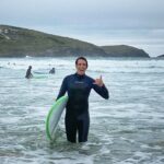 James Phelps Instagram - Learn to surf ✔ Something I've always wanted to know how to do is to stand up and ride a wave. Plenty of wipe outs but eventually got it. I can completely see why do many do this amazing sport. Thanks to Phil & Graham for a fun trip and thanks to Jenny for teaching us. 🌊🏄‍♂️🤙 #surfing #learntosurf #SoPitted Fistral beach