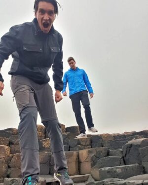 James Phelps Instagram - Legend has it this place was built by a giant who was going to fight another giant... 
If you ever get the chance please check this place out, it is stunning and unlike anything I've ever seen. Big thanks to Diane who gave us a little history lesson too. 
#Rahh #giantscauseway #DidYouKnow #travelling
