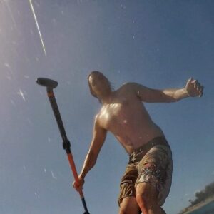 James Phelps Instagram - Trying to learn how to 'Step back turn' on the paddleboard today.... Needless to say I got wet learning. And its not about falling off, its about getting back on the board and try again. 🤿🐬🐳🦦
#sup #paddleboarding #IsThereAGracefulWayToFallOff 
#hashtagforthesakeofit