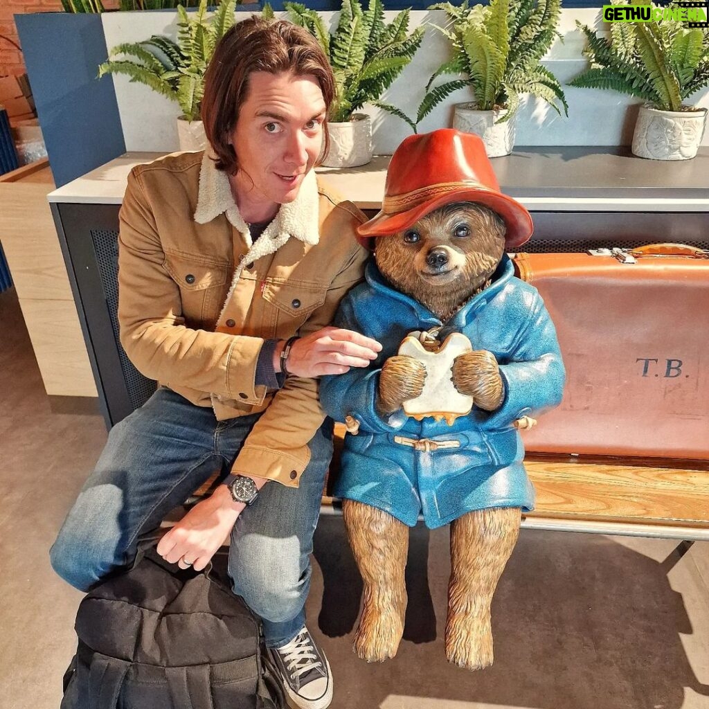 James Phelps Instagram - Met this chap in London. Said he's travelling from Peru Paddington Station , London , Uk