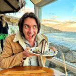 James Phelps Instagram – When in Malibu you’ve gotta get a Hula Pie! Spork a must!  #biggerthanmyhead #yesitsnowallgone #Dukes #Malibu Duke’s Malibu