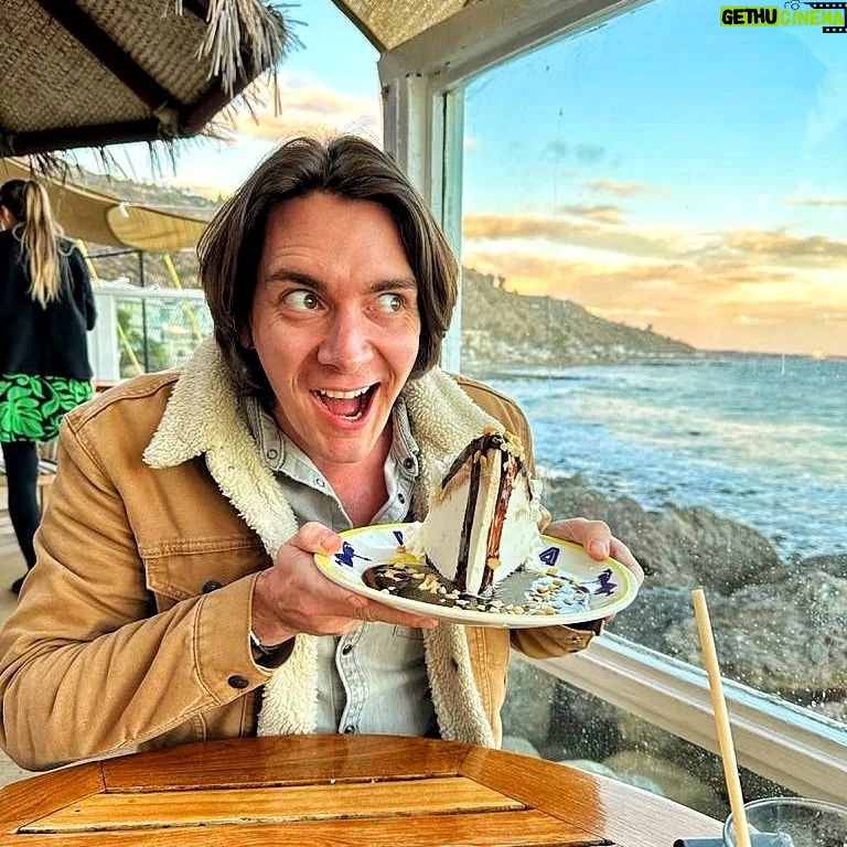 James Phelps Instagram - When in Malibu you've gotta get a Hula Pie! Spork a must! #biggerthanmyhead #yesitsnowallgone #Dukes #Malibu Duke's Malibu