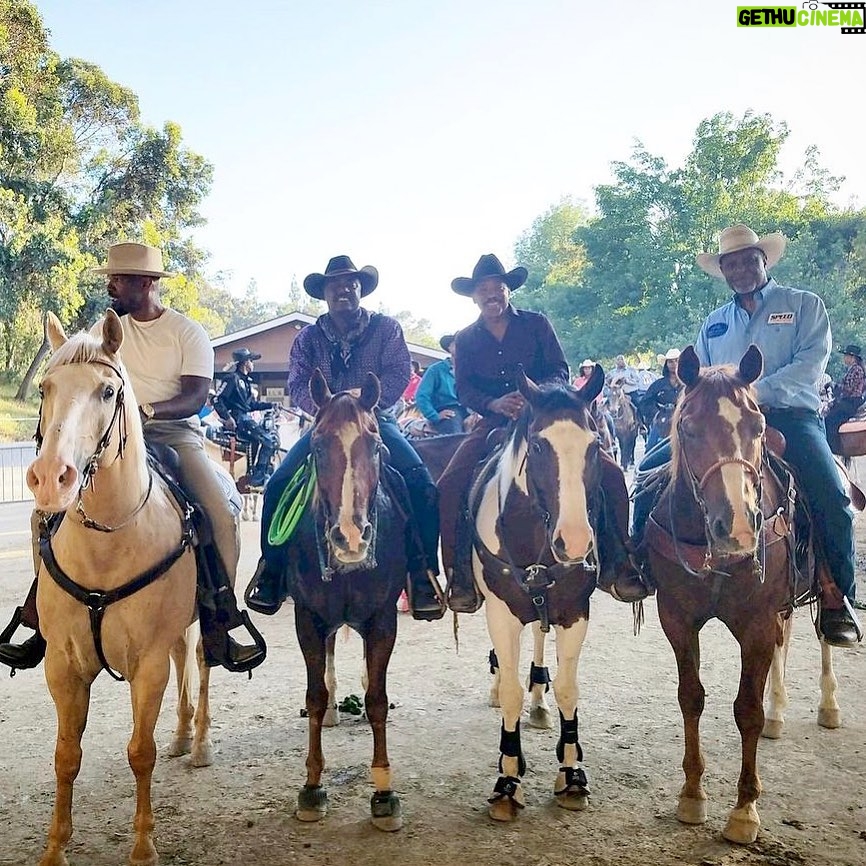 James Pickens Jr. Instagram - TBT with Jamie, Reggie and Obba at the Bill Pickett Rodeo 2019. Happy Thursday Fam✌🏾