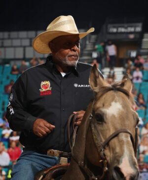 James Pickens Jr. Instagram - Happy Thursday Fam, had a blast @billpickettrodeo in Vegas, making history with @pbr …Thanks for having me! Check out the show,  Juneteenth on CBS 🐴✌🏾
.
.
.
#billpickettrodeo #pbr #blackcowboys #blackcowgirls #beacowboy #cowboysunited #westernlifestyle #rodeo #mustlovehorses #leadwithlove 🤠