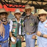 James Pickens Jr. Instagram - Last night at the PBR's Mega Bull event at the MGM Grand. Here with Reginald Dorsey, Keyshawn Whitehorse and Marvin Columbus 🤠✌🏾🤠 Las Vegas, Nevada