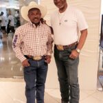 James Pickens Jr. Instagram - With my buddy Charlie Sampson, first Black Cowboy to win a PRCA gold buckle 🔥 Las Vegas, Nevada