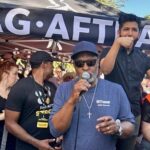 James Pickens Jr. Instagram - Speaking at the SAG-AFTRA rally today. Union Strong! With my cast and crew members 🙏🏾 . . #sagaftrastrong #strongertogether